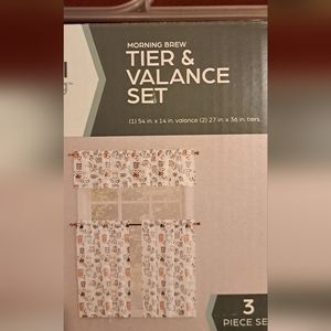 3 piece kitchen curtain set